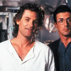 Kurt Russell i Sylvester Stallone w filmie "Tango i Cash".