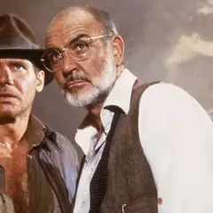 Indiana Jones i jego ojciec, Henry Jones Sr., w filmie "Indiana Jones i ostatnia krucjata".
