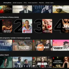 Na Netflixie w Polsce widać film "365 dni" na pierwszym miejscu w rankingu. Obok niego inne części "365 dni" oraz inne filmy i seriale.