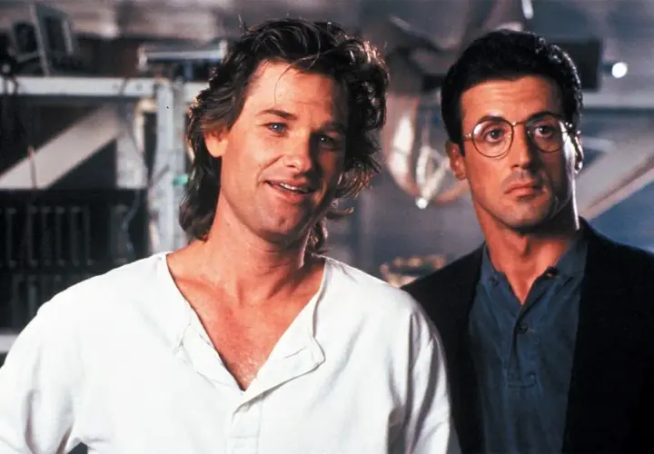 Kurt Russell i Sylvester Stallone w filmie "Tango i Cash".