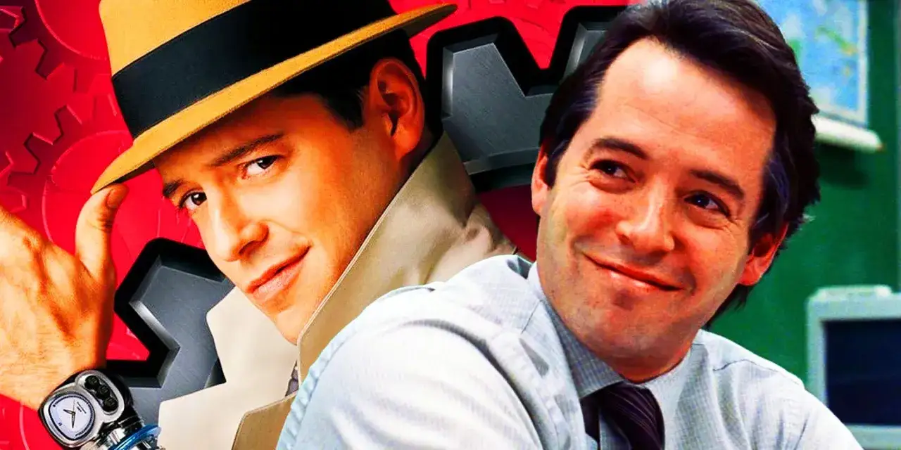 Matthew Broderick w filmach: detektyw w kapeluszu i uśmiechnięty pracownik biurowy.